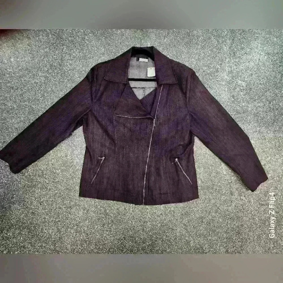 Womens zip up structured jacket - Picture 1 of 7
